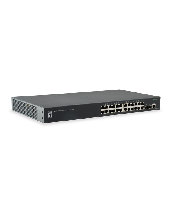 LevelOne GTL-2661 commutateur réseau Géré L2 Gigabit Ethernet (10/100/1000) Noir