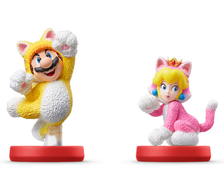 Nintendo amiibo Cat Mario & Cat Peach Personnage de jeu interactif