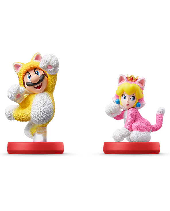 Nintendo amiibo Cat Mario & Cat Peach Personnage de jeu interactif