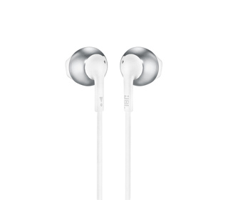 JBL Tune 205 Casque Avec fil Ecouteurs Musique Chrome, Blanc