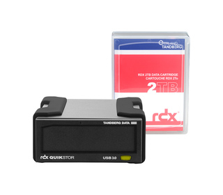 Overland-Tandberg Kit de lecteur RDX avec cassette de 2 To, externe, noir, USB3+