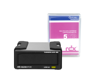 Overland-Tandberg Kit de lecteur RDX avec cassette de 5 To, externe, noir, USB3+