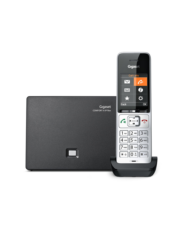 Gigaset COMFORT 500A IP Téléphone analog/dect Identification de l'appelant Noir, Argent