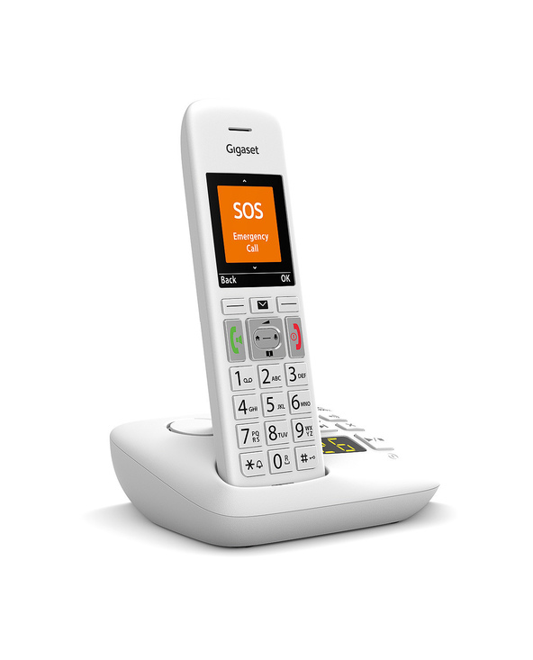 Gigaset E390A Téléphone DECT Identification de l'appelant Blanc