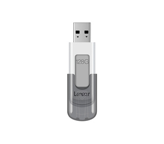 Lexar JumpDrive V100 lecteur USB flash 128 Go USB Type-A 3.2 Gen 1 (3.1 Gen 1) Gris, Blanc