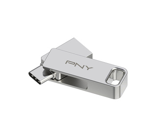 PNY DUO LINK lecteur USB flash 128 Go USB Type-A / USB Type-C 3.2 Gen 1 (3.1 Gen 1) Acier inoxydable