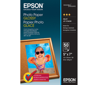 Epson Photo Paper Glossy - 13x18cm - 50 Feuilles