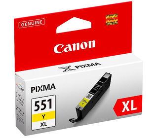 Canon CLI-551XL Y w/sec cartouche d'encre 1 pièce(s) Original Rendement élevé (XL) Jaune