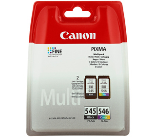 Canon PG-545/CL-546 Multipack cartouche d'encre 2 pièce(s) Original Noir, Cyan, Magenta, Jaune