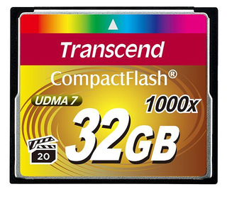 Transcend 1000x CompactFlash 32GB 32 Go MLC