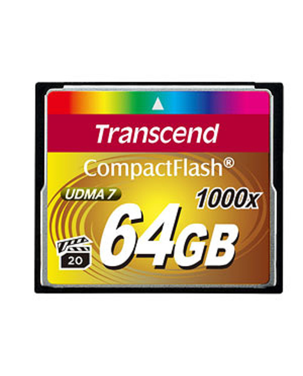 Transcend CompactFlash Card 1000x 64GB 64 Go MLC