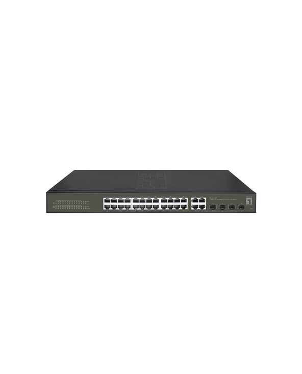 LevelOne GES-2128P commutateur réseau Géré L2 Gigabit Ethernet (10/100/1000) Connexion Ethernet, supportant l'alimentation via c