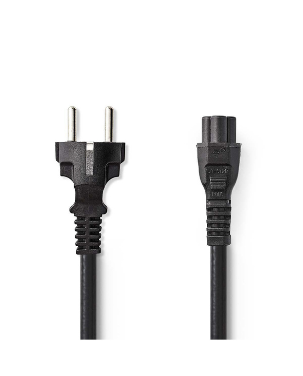 Nedis CEGP10130BK30 câble électrique Noir 3 m Prise d'alimentation type E Coupleur C5