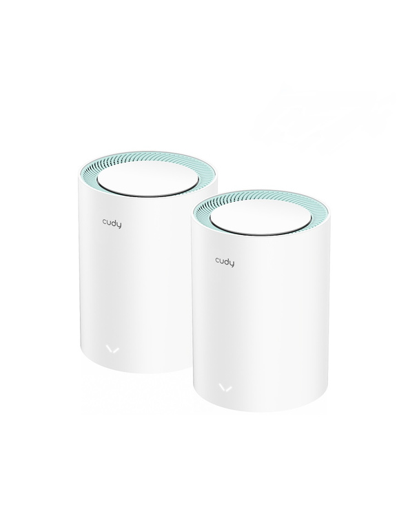 Cudy M1300 2-PACK système Wi-Fi maillé Bi-bande (2,4 GHz / 5 GHz) Wi-Fi 5 (802.11ac) Blanc 1 Interne