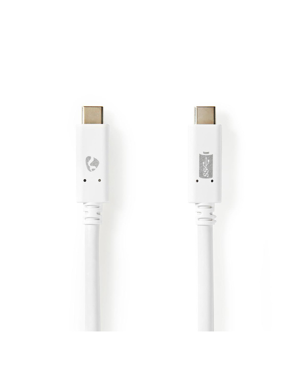 Nedis CCGW64750WT10 câble USB 1 m USB 3.2 Gen 2 (3.1 Gen 2) USB C Blanc