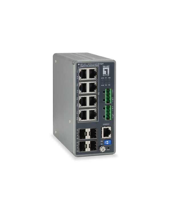 LevelOne IGP-1271 commutateur réseau Géré L3 Gigabit Ethernet (10/100/1000) Connexion Ethernet, supportant l'alimentation via ce