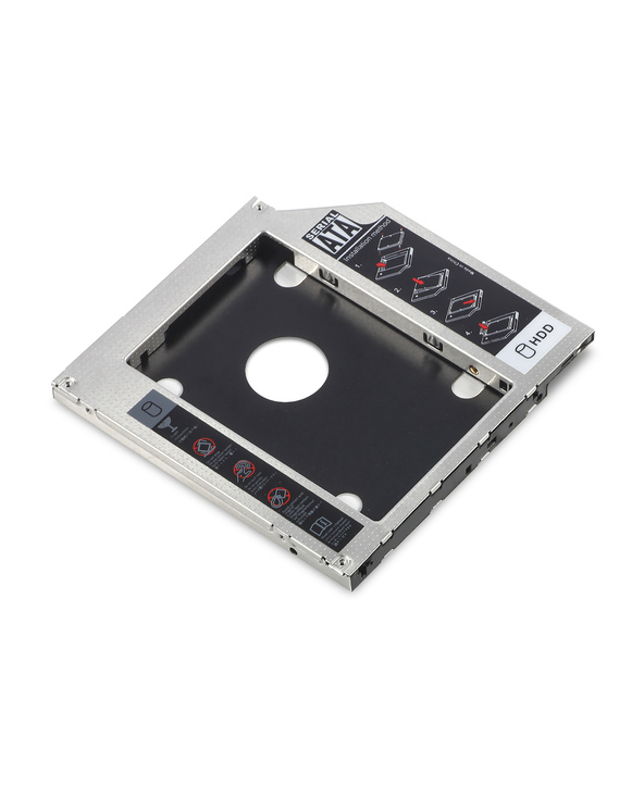 Digitus Boîtier de raccordement SSD/HDD pour baie de disque CD/DVD/Blu-ray, SATA sur SATA III, hauteur de construction 9,5 mm