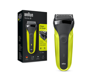 Braun Series 3 81702940 rasoir pour homme Rasoir à grille Tondeuse Noir, Vert