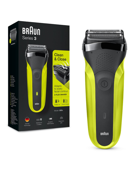 Braun Series 3 81702940 rasoir pour homme Rasoir à grille Tondeuse Noir, Vert Braun Series 3 81702940 rasoir pour homme Rasoir à grille Tondeuse Noir, Vert