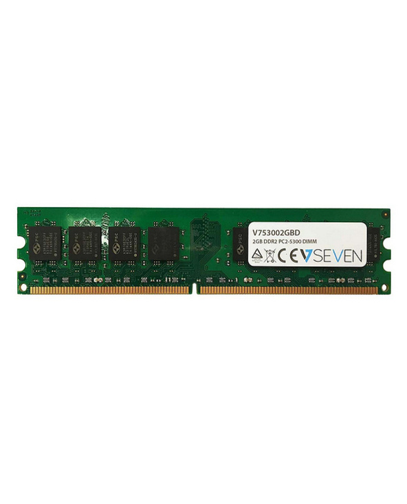 V7 2GB DDR2 PC2-5300 667Mhz DIMM Desktop Module de mémoire - V753002GBD
