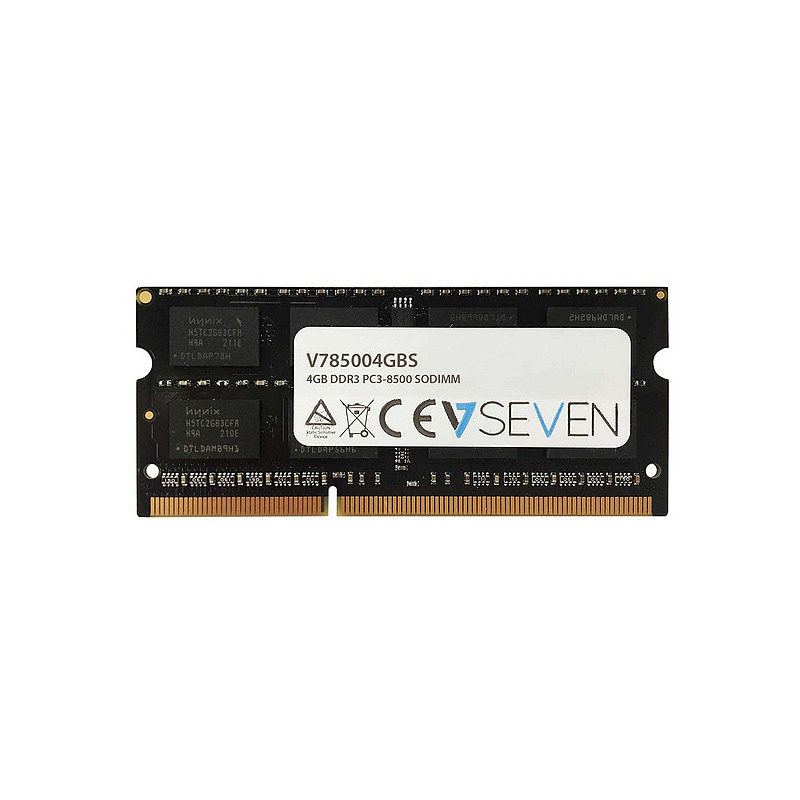 V7 4GB DDR3 PC3-8500 - 1066mhz SO DIMM Notebook Module de mémoire - V785004GBS