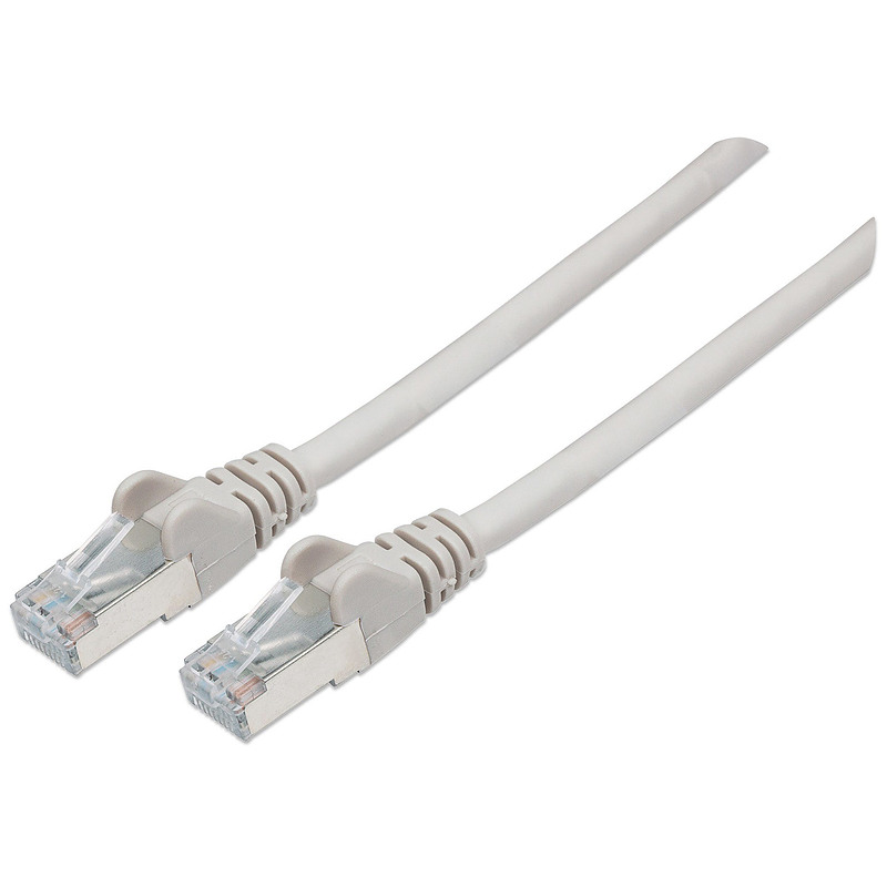 Intellinet 1m Cat6A S/FTP câble de réseau Gris S/FTP (S-STP)