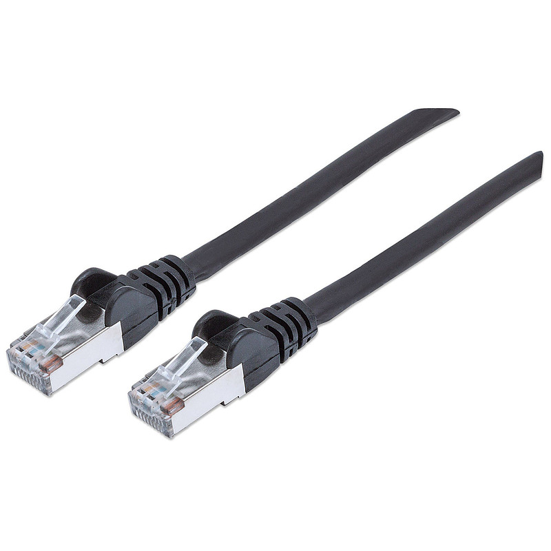 Intellinet 5m Cat6A S/FTP câble de réseau Noir S/FTP (S-STP)