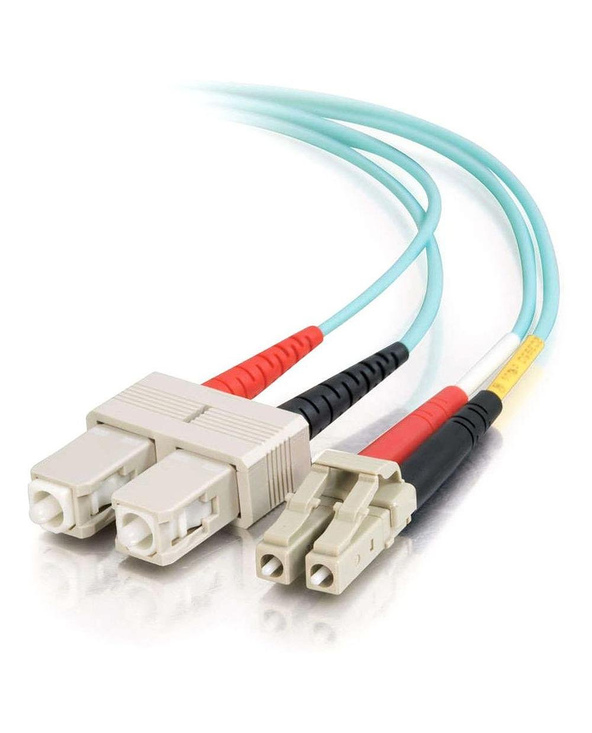 C2G 85536 câble de fibre optique 10 m LC SC OFNR Turquoise