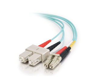 C2G 85531 câble de fibre optique 1 m LC SC OFNR Turquoise
