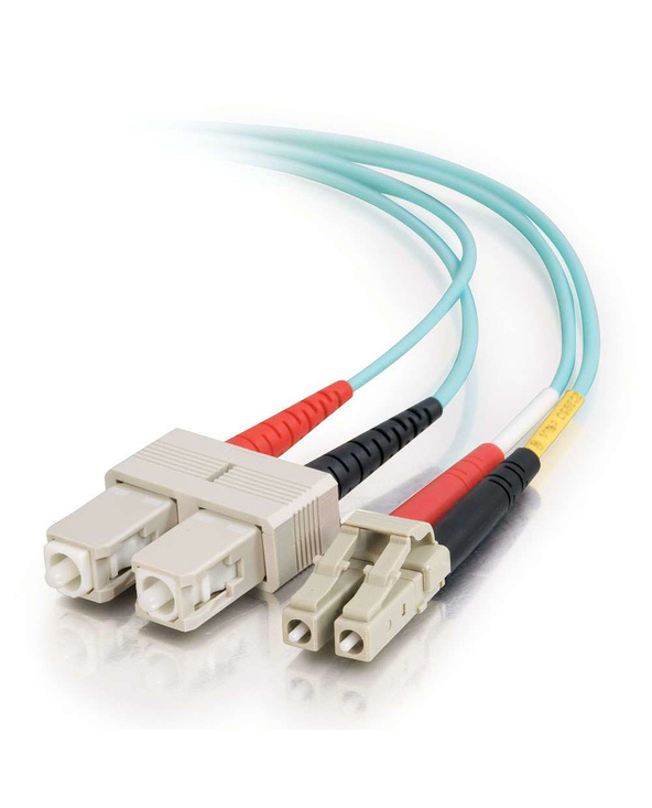 C2G 85531 câble de fibre optique 1 m LC SC OFNR Turquoise