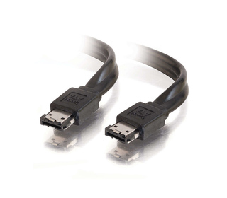 C2G 2m External Serial ATA Cable câble SATA eSATA Noir