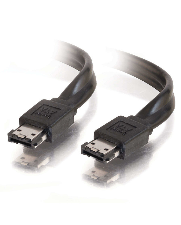 C2G 2m External Serial ATA Cable câble SATA eSATA Noir