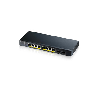 Zyxel GS1900-10HP Géré L2 Gigabit Ethernet (10/100/1000) Connexion Ethernet, supportant l'alimentation via ce port (PoE) Noir