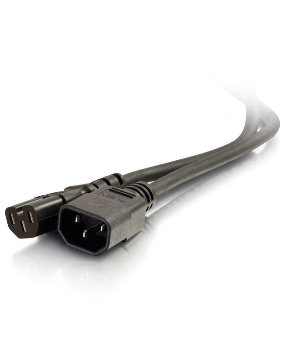 C2G 2m, C14 IEC - C15 IEC Noir Coupleur C14 Coupleur C15