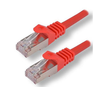 MCL FCC7BMSHF-1M/R câble de réseau Rouge Cat7 S/FTP (S-STP)
