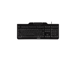 CHERRY KC 1000 SC Clavier filaire lecteur cartes à puce, noir, USB, AZERTY - FR