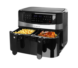Emerio AF-126672.4 friteuse Double 9 L Autonome 2400 W Friteuse d’air chaud Noir