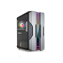 TooQ Nightcity Midi Tower Noir, Argent