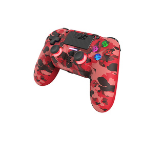 Dragonshock Mizar Camouflage, Rouge Bluetooth Manette de jeu Analogique/Numérique PlayStation 4