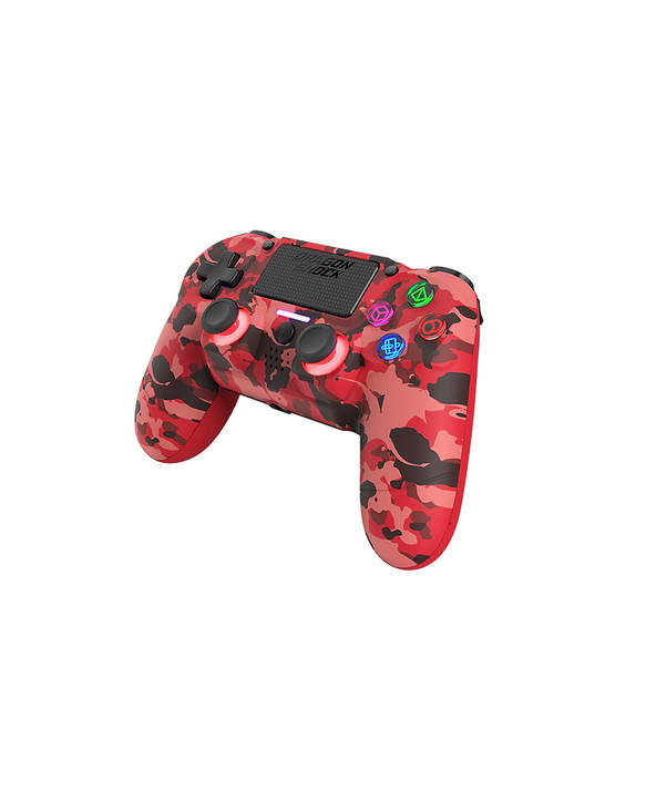 Dragonshock Mizar Camouflage, Rouge Bluetooth Manette de jeu Analogique/Numérique PlayStation 4