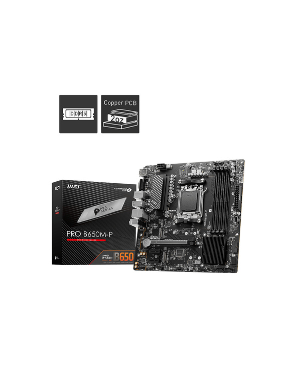 MSI PRO B650M-P carte mère AMD B650 Emplacement AM5 micro ATX