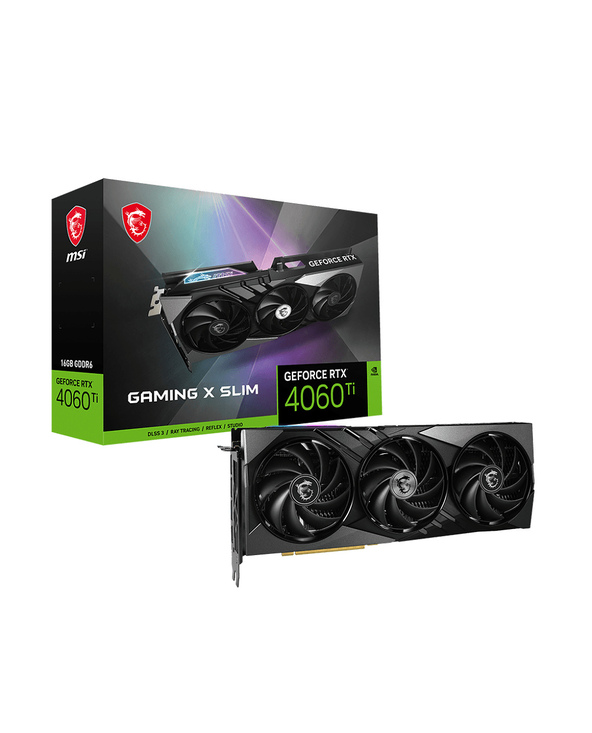 MSI GAMING GEFORCE RTX 4060 Ti X SLIM 16G carte graphique NVIDIA 16 Go GDDR6