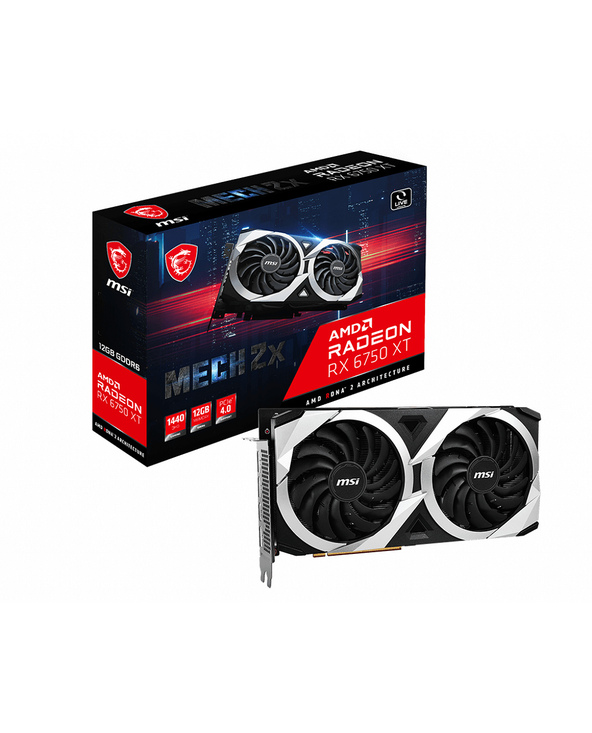 MSI MECH RADEON RX 6750 XT 2X 12G carte graphique AMD 12 Go GDDR6