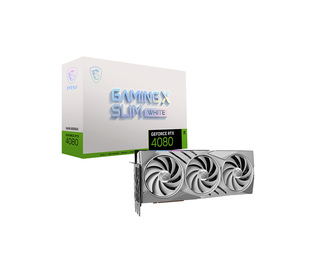 MSI GAMING GEFORCE RTX 4080 16GB X SLIM WHITE carte graphique NVIDIA 16 Go GDDR6X