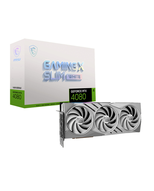 MSI GAMING GEFORCE RTX 4080 16GB X SLIM WHITE carte graphique NVIDIA 16 Go GDDR6X