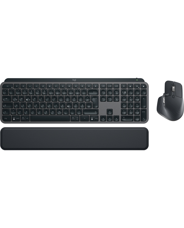 Logitech MX Keys S Combo clavier Souris incluse RF sans fil + Bluetooth QWERTZ Allemand Graphite
