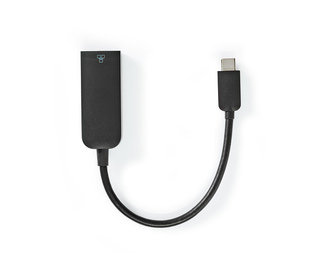Nedis CCGP64952BK02 changeur de genre de câble USB C RJ-45 Noir