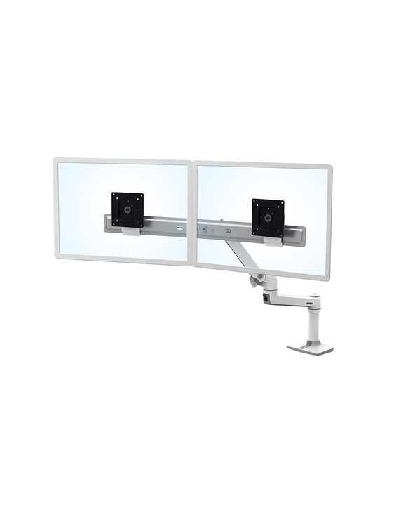 Ergotron LX Series Desk Dual Direct Arm 63,5 cm (25") Blanc Bureau