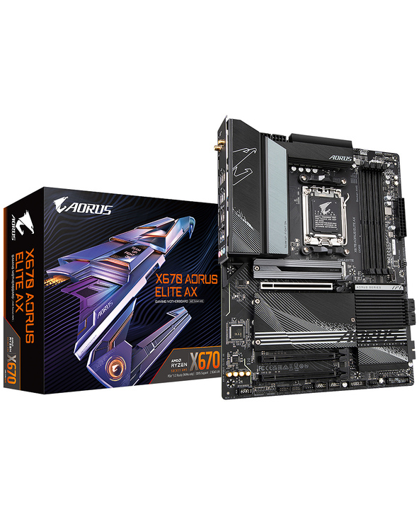 Gigabyte X670 AORUS ELITE AX carte mère AMD X670 Emplacement AM5 ATX