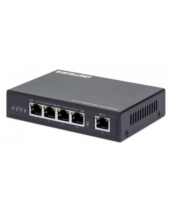 Intellinet 561617 prolongateur réseau Émetteur réseau Noir 10, 100, 1000 Mbit/s